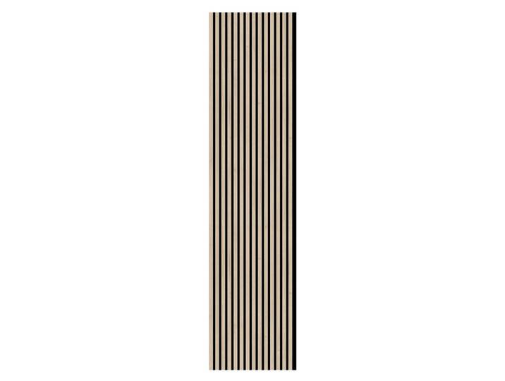 Akustikpaneel Eiche Hell 3-seitig foliert, Eichefarben, 57.25x267x1.9 cm, Montage ohne Bohren, Tapeten & Wandverkleidungen, Akustikpaneele