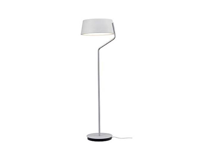 Paulmann 79721 lampadaire LED Bela incl. 1x22 watts gradable Lampe sur pied Blanc\, Chrome mat luminaire sur pied Blanc chaud 2700 K
