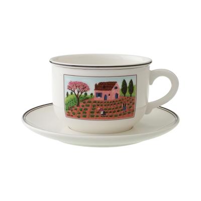 Villeroy & Boch Design Naif Cappuccinotasse mit Untertasse 330 ml