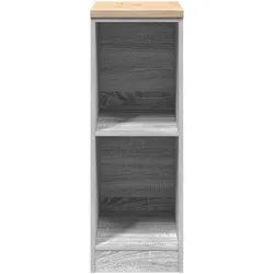 vidaXL, Werkstattschrank, Garagen-Aufbewahrungsschrank Grau Sonoma Massivholz Kiefer (51 cm, 85 cm)