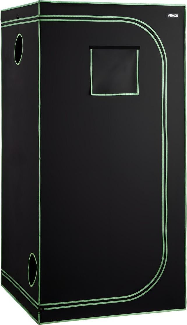 VEVOR Kweektent voor binnen, 100 x 100 x 200 cm, met 600D reflecterende mylar en observatievenster