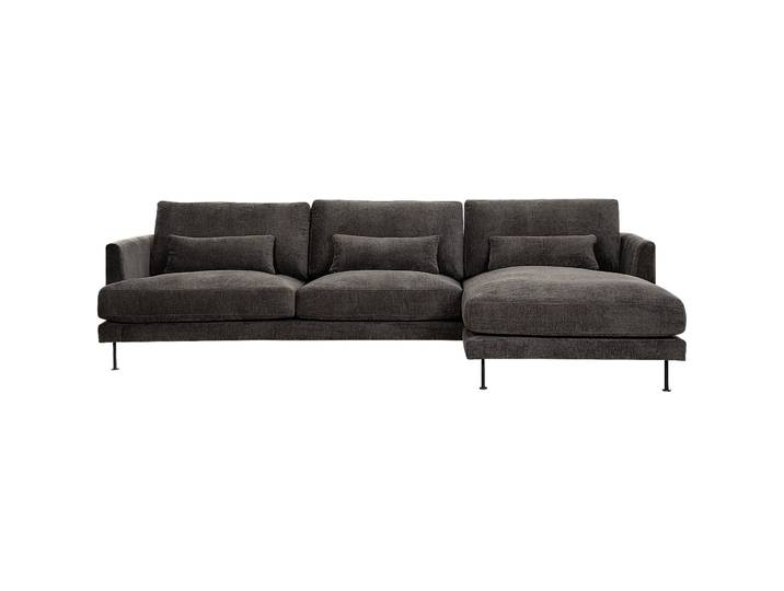 Ecksofa Beau Stoff Anthrazit B 294 T 165 cm
