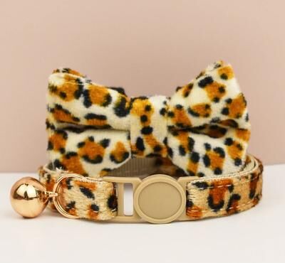 Uplift Essentials Adjustable Breakaway Bowknot Cat Collar With Safety Choke Prevention style 12 l