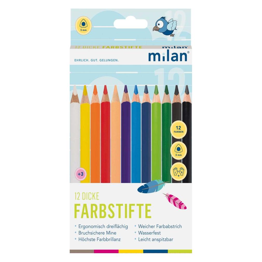 Faber 12 dicke Farbstifte ergonomisch, dreiflächig (12x) (23292402) Mindestbestellmenge: 5 Stück