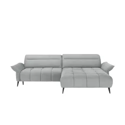 Twist Ecksofa mit Kopfteilverstellung Cavani ¦ grau ¦ Maße (cm): B: 272 H: 95 T: 180.0