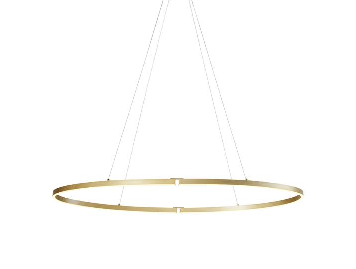 Suspension design laiton 120cm LED incluse à intensité variable