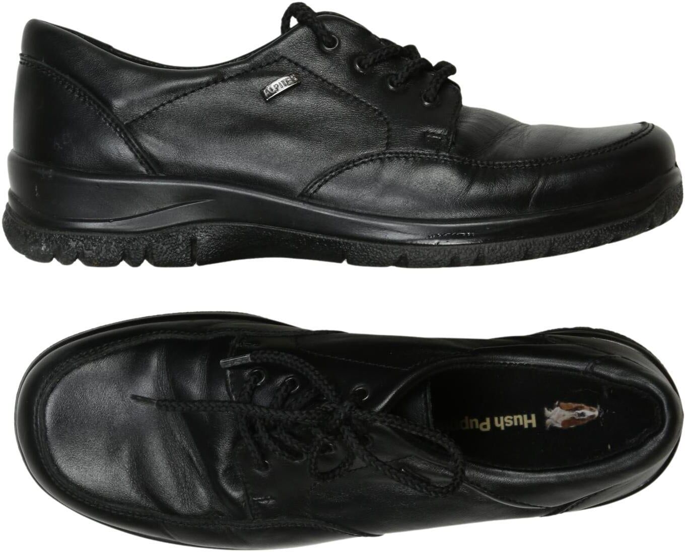 Hush Puppies Damen Halbschuh, Schwarz, Gr. EU 38, Leder - Second Hand