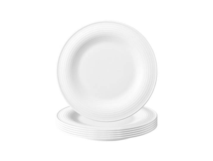 Seltmann Weiden Brotteller Beat Color Glaze Weiß ø 17 cm 6er Set, Keramik, Rund, Geschirr, Teller
