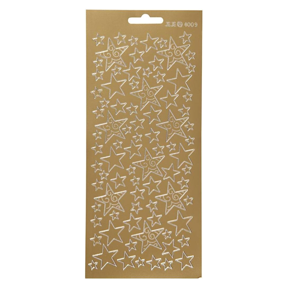 Creativ Company Creativ Stickers, Gold, One Size (1 Sticker) (5712854280990)