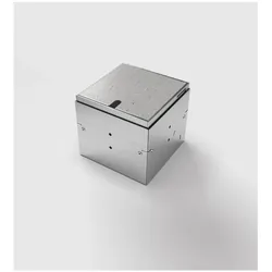 Bodensteckdosen Systemtechnik, Steckdose, 8901B Bodentank, 1-fach, eckig, höhenverstellb