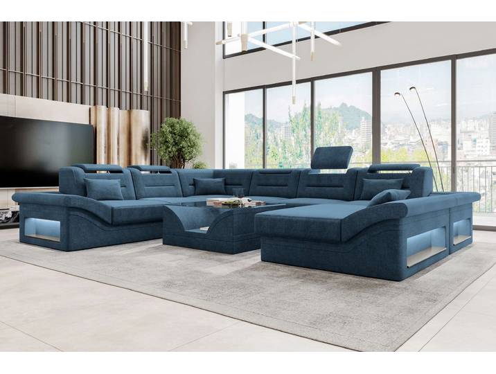 XXL Wohnlandschaft Enzo Stoffsofa
