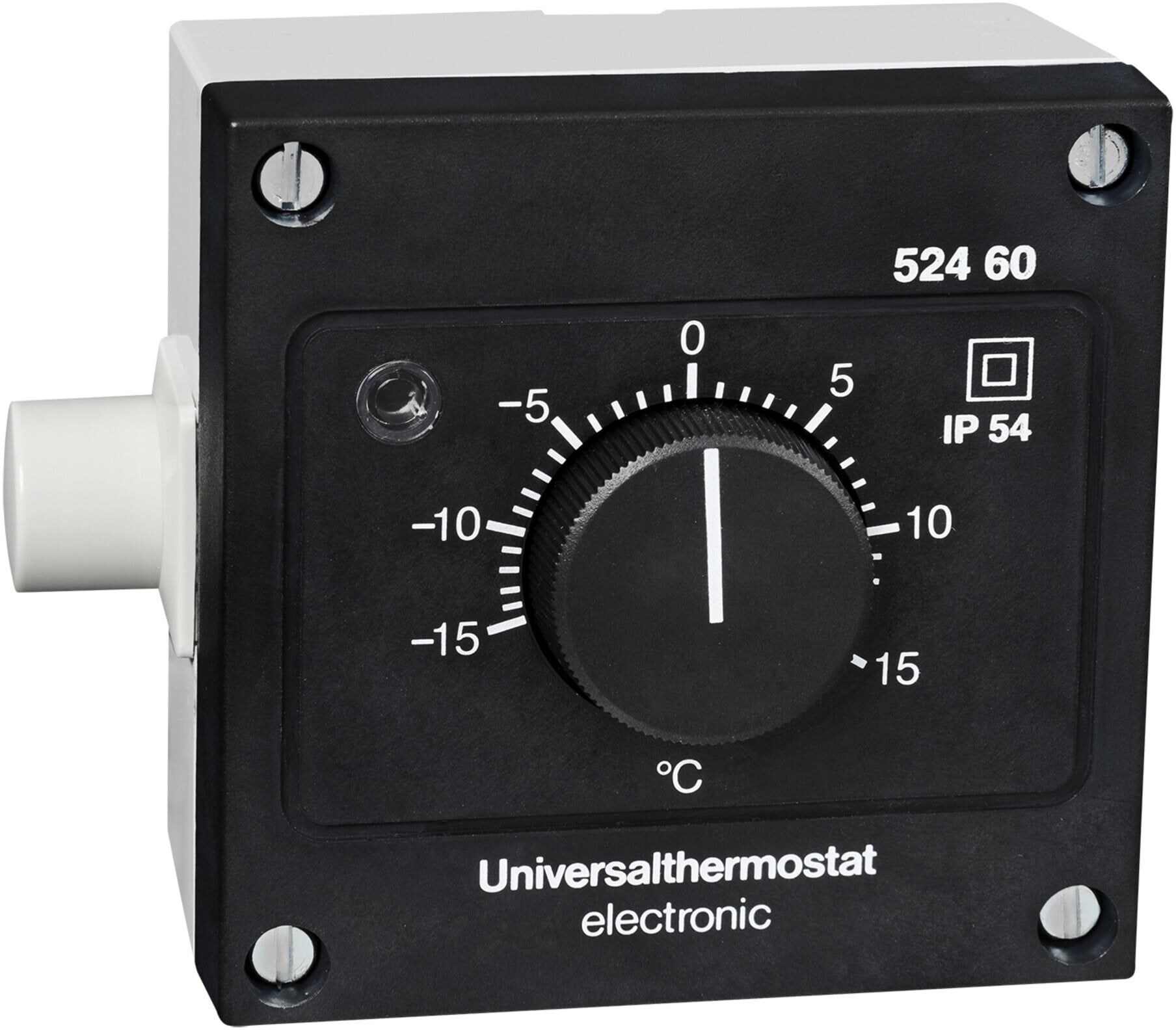 Moravia Thermostat spritzwassergeschützt Schutzart IP 54 mit Aussenskala (245.12.536)