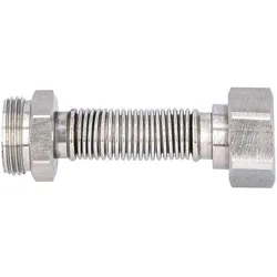Edelstahlflexwellrohr ausziehbar DN20 (3/4'') Eurokonus X DN20 (3/4'') AG
