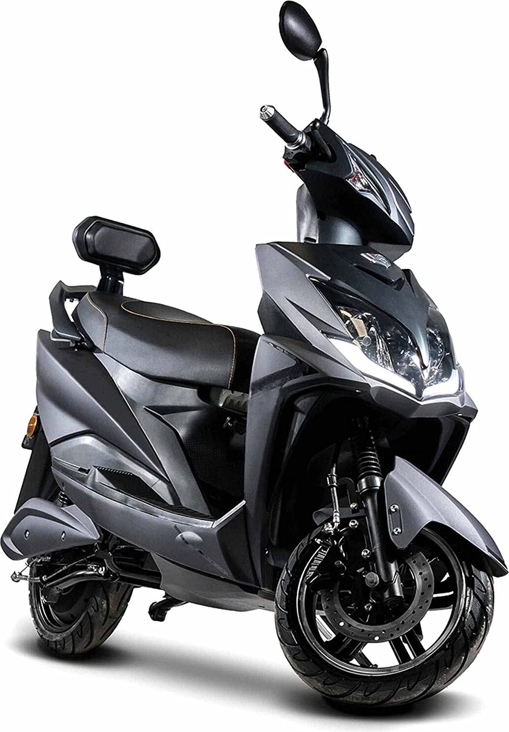 E-Roller Falcon, 3400 Watt, Elektro-Roller, Elektroroller mit Straßenzulassung, herausnehmbarer Lithium-Akku, 45 km/h, 80 km Reichweite, Produktvideo, Schwarz