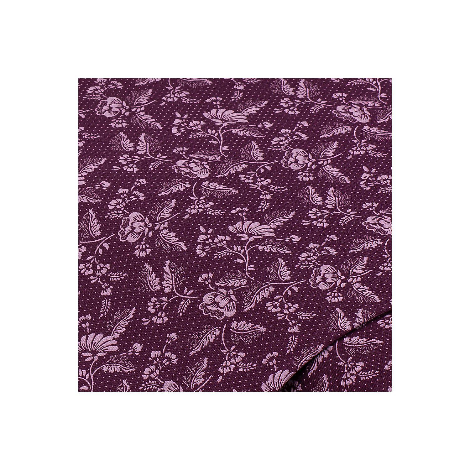 Baumwoll-Trachtenstoff "Blumen", beere
