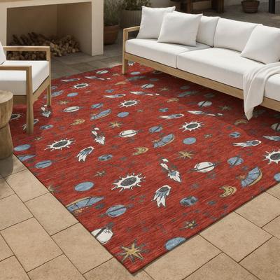 Addison Rugs Machine Washable Indoor/ Outdoor Spaceship Chantille Rug