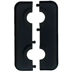 Leysser Doppelrosette 15 mm schwarz - Zubehör