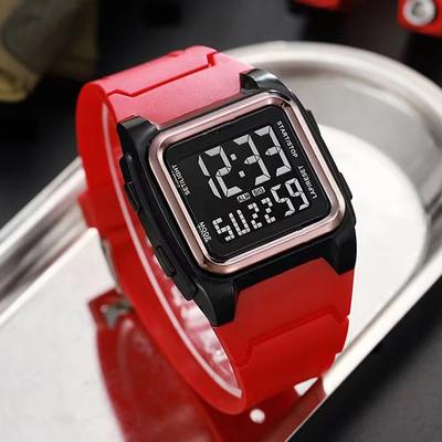 ModernMart Digital Sports Watch Waterproof LED Stopwatch Alarm For Men Boys red Sports Watch