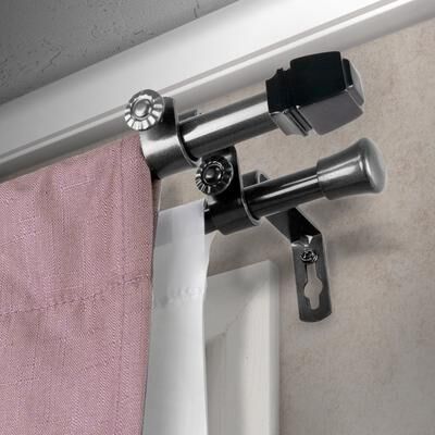 InStyleDesign Urpi Double Curtain Rod 5/8-inch dia.