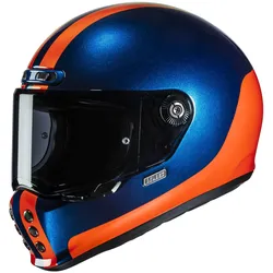 HJC V10 Core Integralhelm - blau-orange - L (58/59)