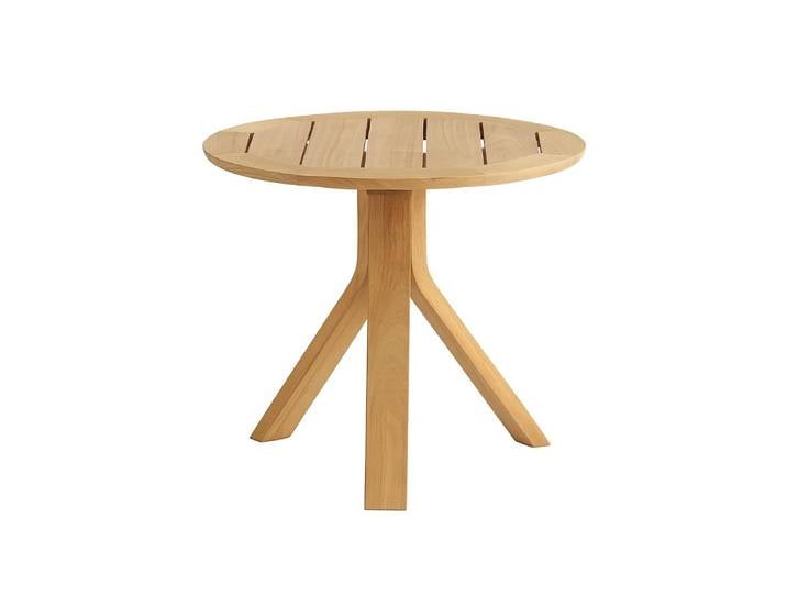 Stern Beistelltisch Freddie Ø 60 cm Teak mit Tischplatte Teak