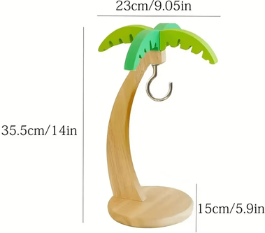 Inspire Curations LeafNest Wooden Banana Hanging Fruit Stand a