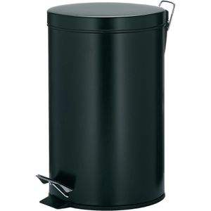 Kela Mülleimer Malta, 10931, schwarz, aus Metall, 12 Liter