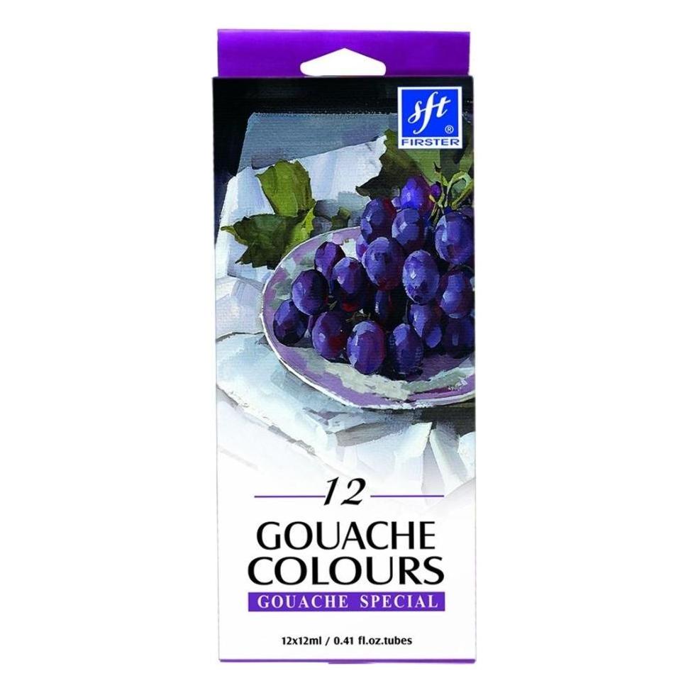 Titanum Gouache malt 12 Farben (12 ml) (WIKR-039257)