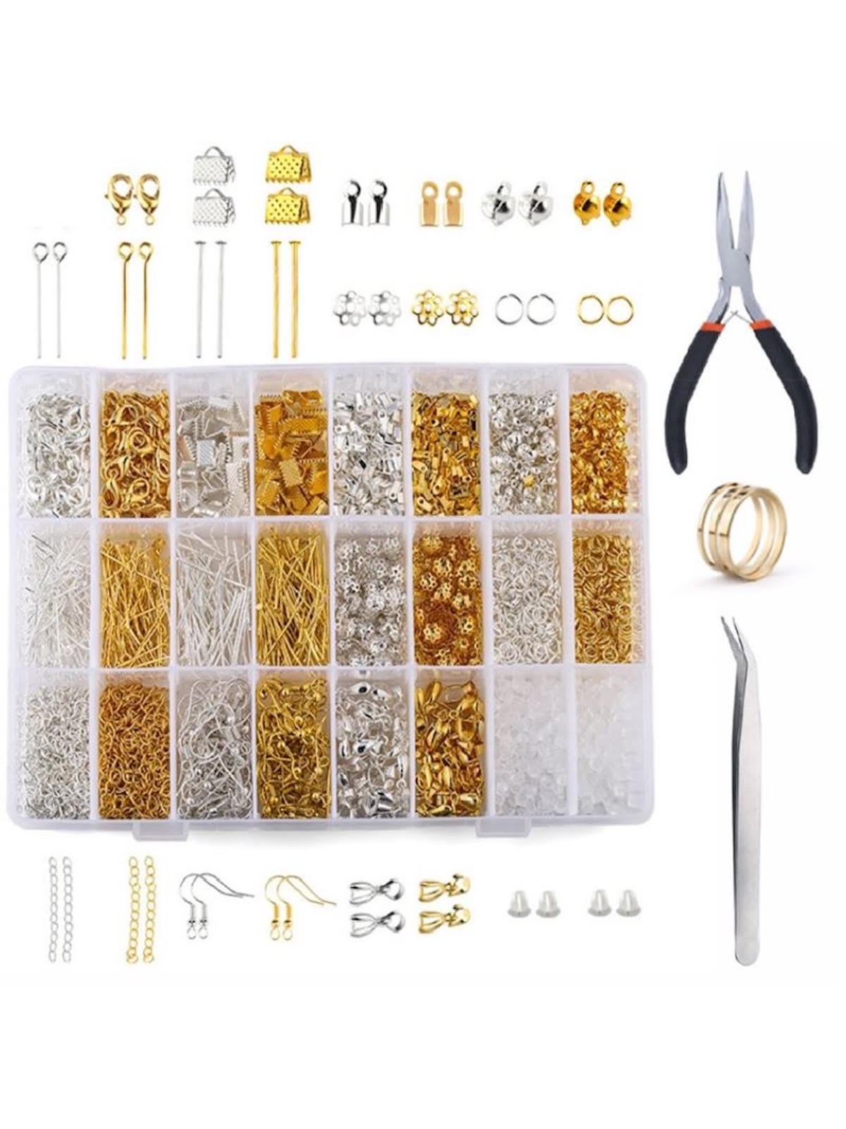 Pro Metall Schmuckset - Metallperlen - 1200 Teile