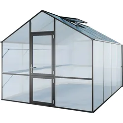 KGT Gewächshaus "Lilie IV",anthrazit-grau,12,7 m2