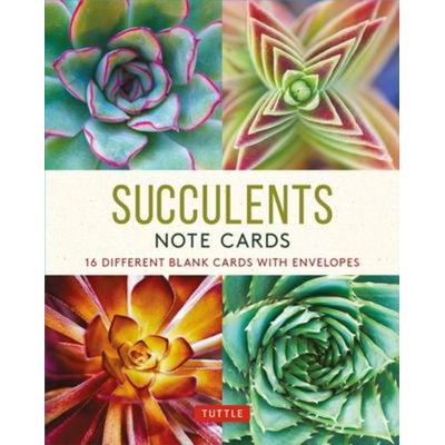 Succulents, 16 Note Cards