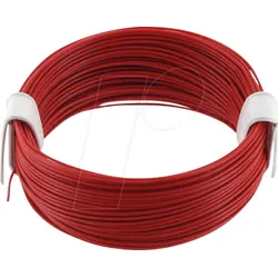 ECON KL004RT10 - Kupferlitze 1x0,04qmm rot