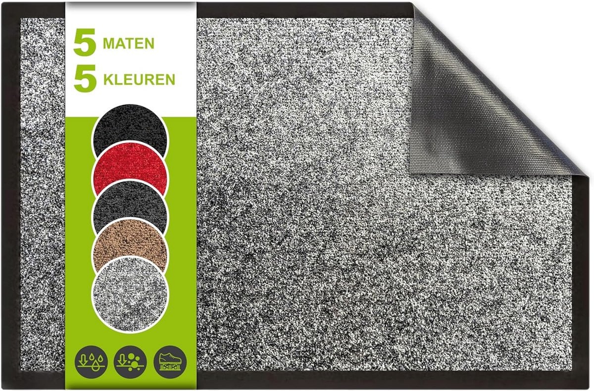 Duurzame Antislip Deurmat voor Binnen - Vuil- en Waterabsorberend