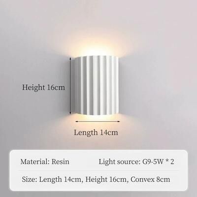 Uplift Picks Modern Macaron LED Wall Lamp Nordic Minimalist Decorative Sconce white warm Light