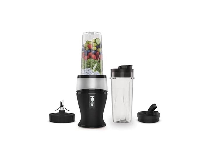 Ninja Slim Mixer & Smoothie Maker, 700 W, 2 x 470 ml, Silber/Schwarz