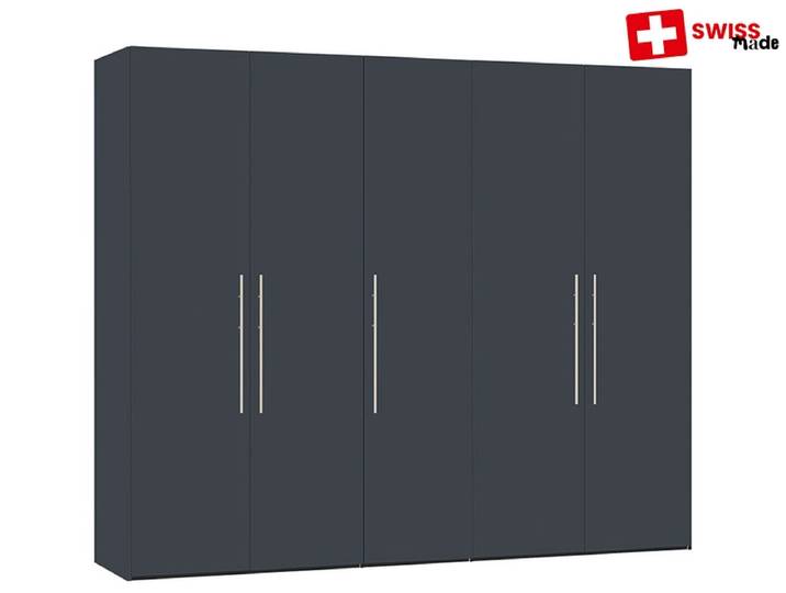 Drehtürenschrank JUTZLER OBWALD grau 5 Türen