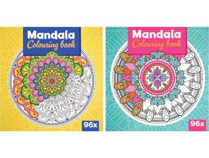 Twisk - Mandala kleurboek - 48 pagina's - 18 x 18 cm