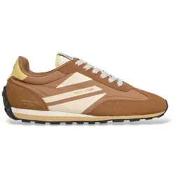 Pepe Jeans für Damen. PLS400034 Jane Brand Sneaker in Cognacbraun (40), Stoff, Wohnung, Schnürsenkel, Lässig