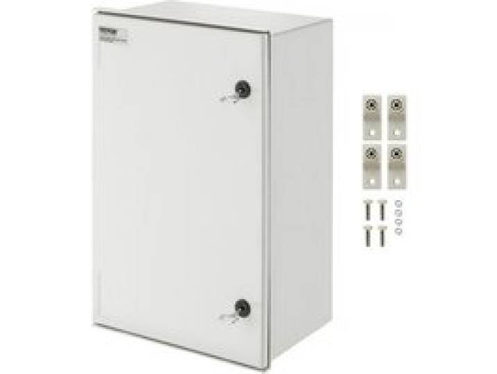 VEVOR NEMA stalen behuizing, 60x40x23cm NEMA 4X glasvezel schakelkast, IP66 waterdicht en stofdicht, elektrische aansluitdoos voor buiten/binnen met montageplaat