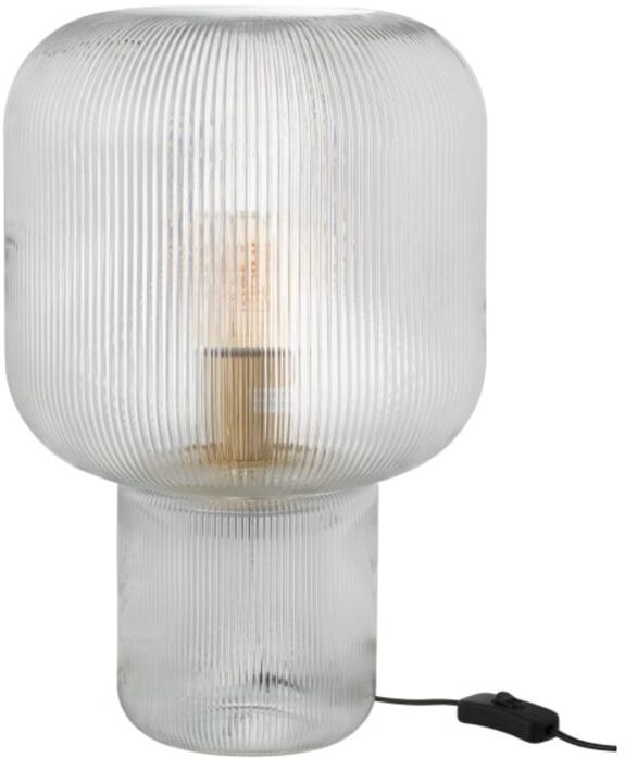 J-line Lampe de table en verre transparent 29x29x42 cm Transparent 29x42x29cm