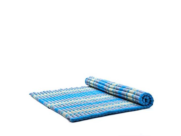Leewadee Extra Breite Thai Rollmatte 190 x 145 cm Kapok fest Atmungsaktive Faltmatratze für Schlafen, Yoga, Meditation & Massage. Auf Reisen, beim Camping, im Auto oder als Gästebett