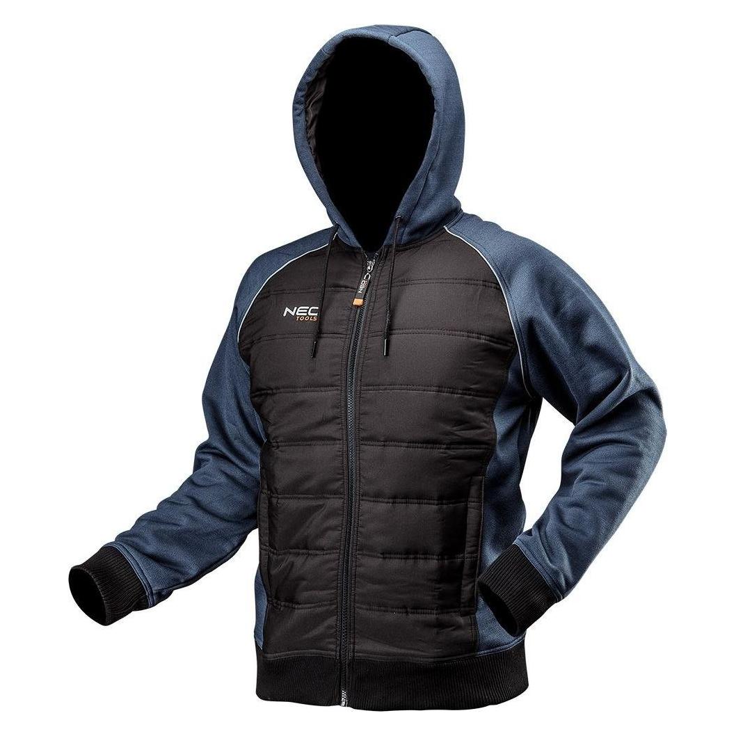 Neo Bluza dziana ocieplana z kapturem czarno-granatowa rozmiar M (81-556-M) (M) (TOP-81-556-M)