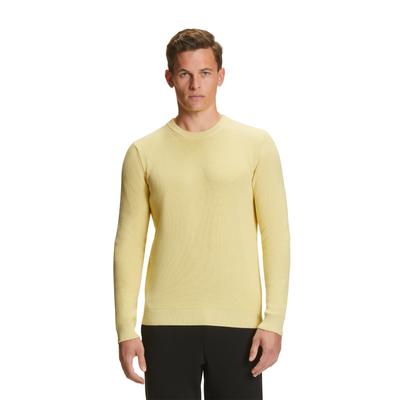 Strickpullover FALKE "FALKE Pullover", Herren, Gr. S, gelb (hay (1105)), Pullover Strickpullover