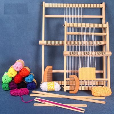 The Handy Homestead Handmade Weaving Loom Kit, Wooden Frame Loom With Heddle Bar For Tapestry, DIY Crafts, And Beginner Weavers loom m