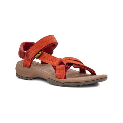 Sandale TEVA "Terra Fi Lite Suede Womens", Damen, Gr. 38, orange, Leder, Schuhe Sandale