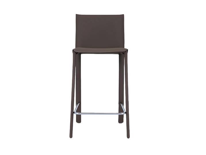 Xlmoebel Barhocker Eleganter Barhocker aus schwarzem Holz im modernen Design (BARStuhl), Hergestellt in Europa