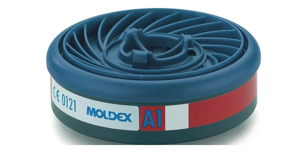 Moldex gasfilter 9100 A1 voor organische gassen (kookpunt 65°C), conform EN14387:2004+A1:2008, 10 stuks