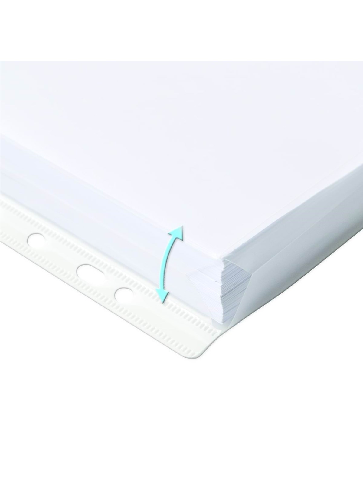 Oxford Bag of 10 Expandable Punched pockets without Flaps A4 Polypropylene 200µ Smooth Clear