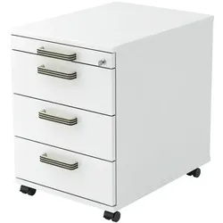 OTTO Office Premium Rollcontainer »OTTO Office Line IV« mit klassischen Schubladen weiß, 42.8x59x58 cm