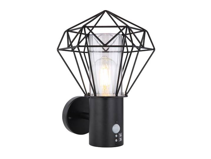 Globo Aussenwandleuchte, 27.5x34x22.5 cm, CE, LED-Leuchtmittel austauschbar, Bewegungsmelder, Lampen & Leuchten, Aussenbeleuchtung, Aussenleuchten